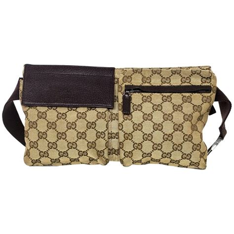 gucci brown belt bag|Gucci waist pouch.